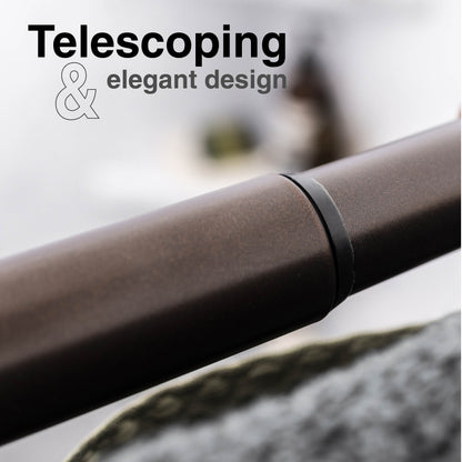 44 in. to 70 in. Double Curved Shower Rod (Oil-Rubbed Bronze Finish)