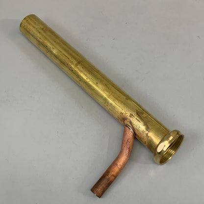 DEARBORN Dishwasher Tailpiece W/ Brass Nut 1 1/2" Sweat Branch Brass 813B-3