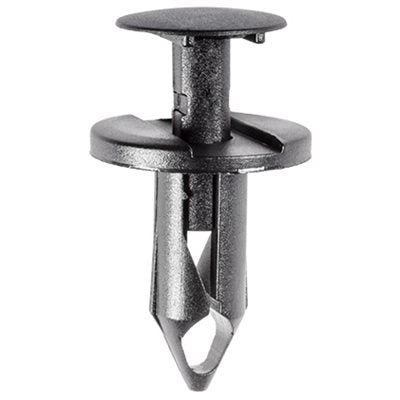 20 x 20mm Push Type Retainer Black