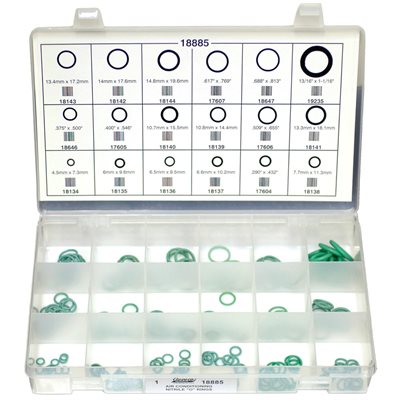203 Piece Nitrile Air Conditioning O Ring Assortment
