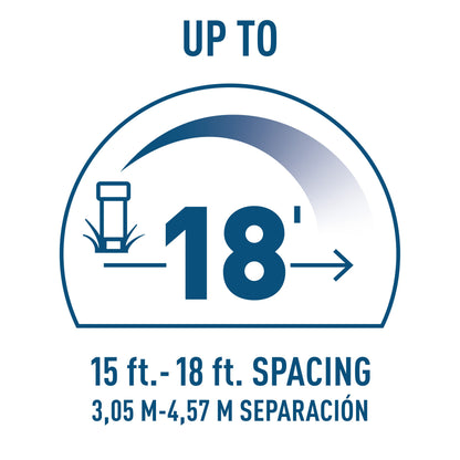 18-ft. Adjustable Pattern Spray Sprinkler Nozzle 53585