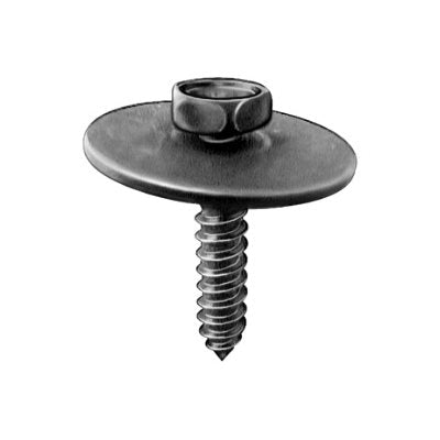 M4.2 x 20mm Hex Head Sems Tapping Screw Black Phosphate