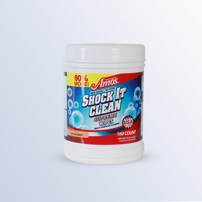 Shock It Clean Wipes | 160 Counts