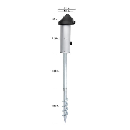 Retractable Hose Reel Ground Spike Mount 22544