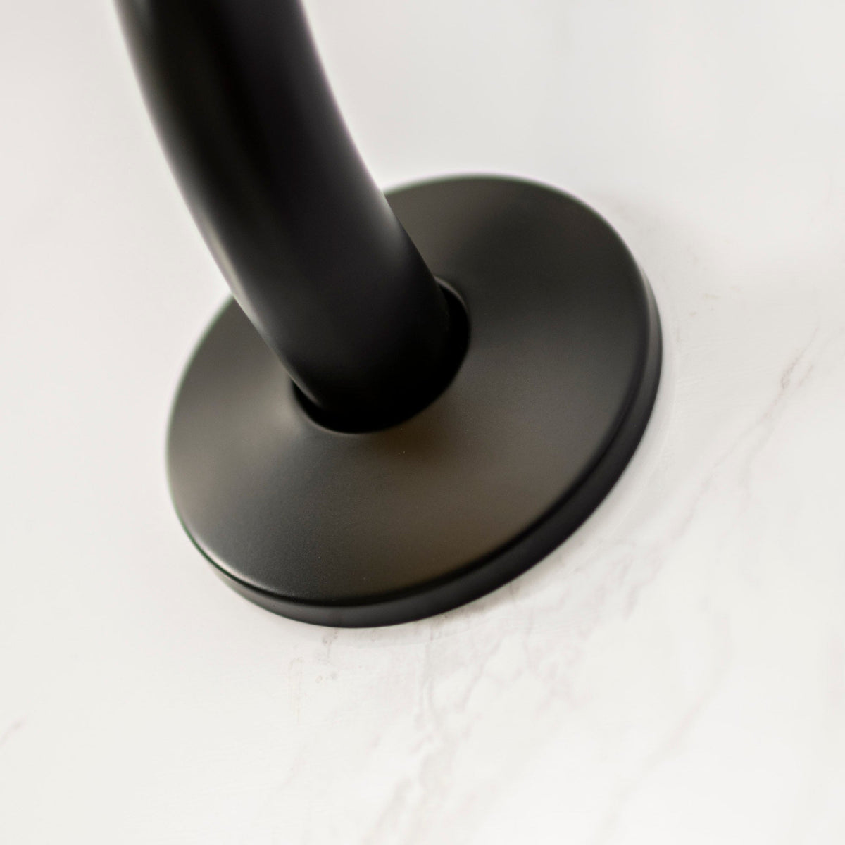 10.5 in. S-Shaped Stainless Steel Shower Head Extension Arm (Black Finish)