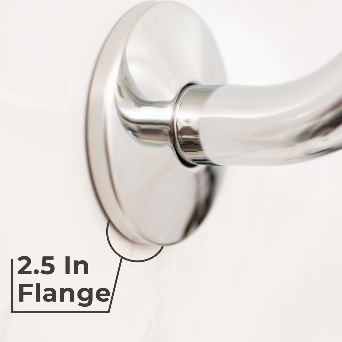 10.5 in. S-Shaped Stainless Steel Shower Head Extension Arm (Chrome Finish)