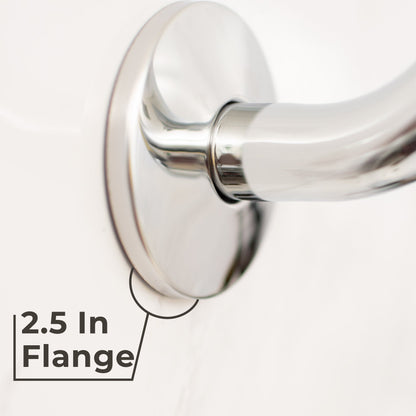 10.5 in. S-Shaped Stainless Steel Shower Head Extension Arm (Chrome Finish)