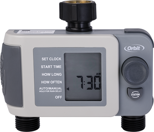 2-Outlet Programmable Hose Faucet Timer 24621