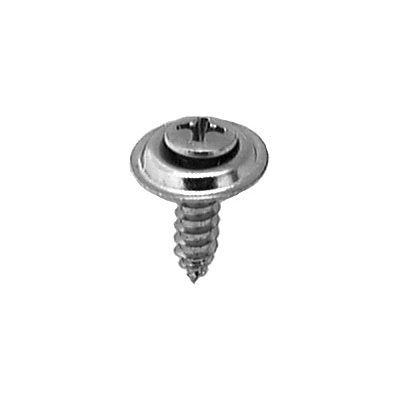 #8 x 5/8in #6 Head Phillips Oval Sems Tapping Screw Chrome