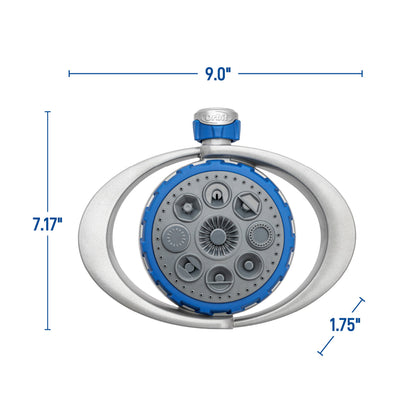 Orbit Elevated 8-Pattern Metal Turret Sprinkler 28252