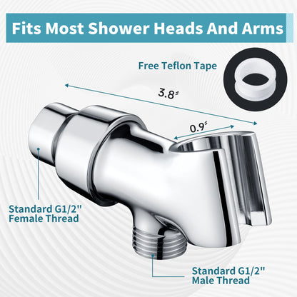 All Metal Shower Head Holder for Handheld Shower Head, Universal Bracket