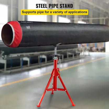 Pipe Stand Adjustable Height 28-52 Inch 2500 LB Capacity
