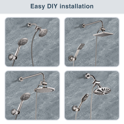 3-Way Shower Head Diverter Valve for Handheld and Fixed Shower Heads