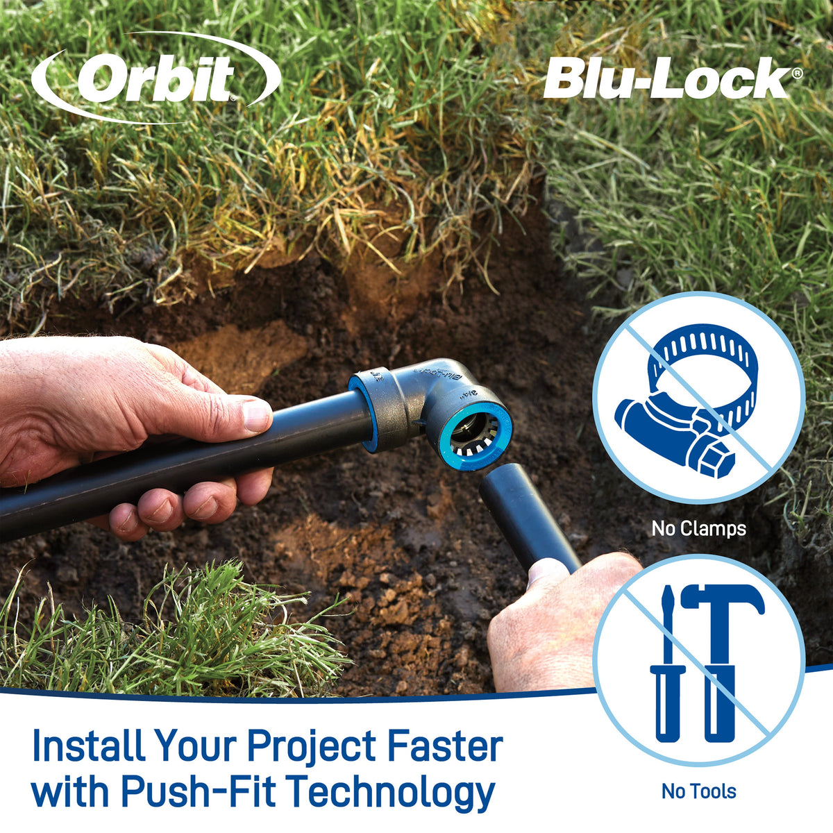 3/4" Blu-Lock Elbow 31374
