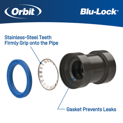 3/4" x 1/2" Blu-Lock Reducing Coupling 31377