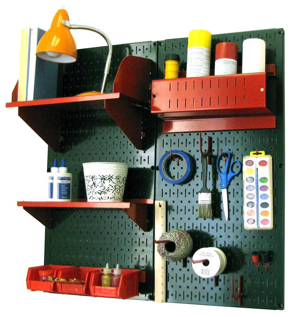 Craft & Hobby Pegboard Organizer Kit - Pegboard With Accessories