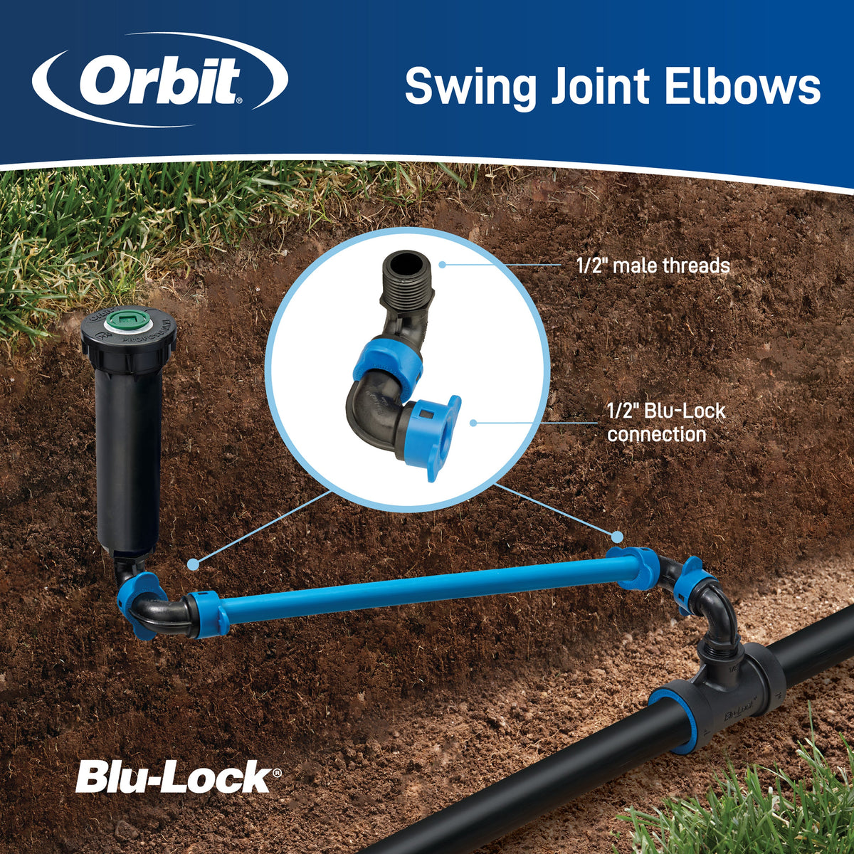 1/2" Blu-Lock Swing Joint 37267