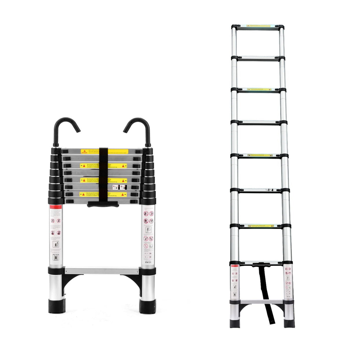 8.5FT Telescopic Ladder with Multi-Purpose Design – Aluminum Alloy