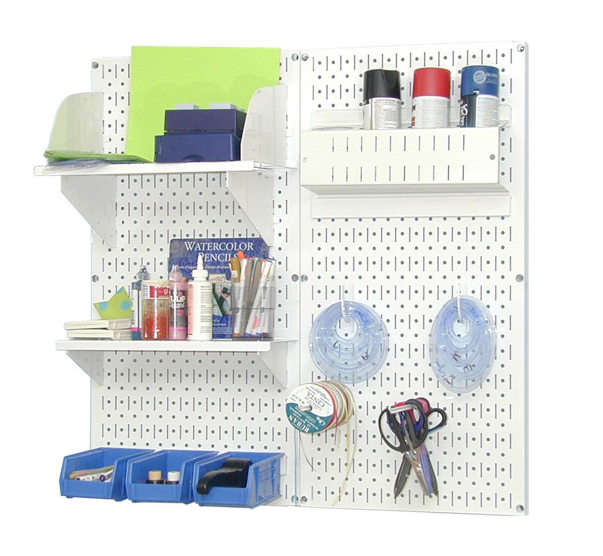 Craft & Hobby Pegboard Organizer Kit - Pegboard With Accessories