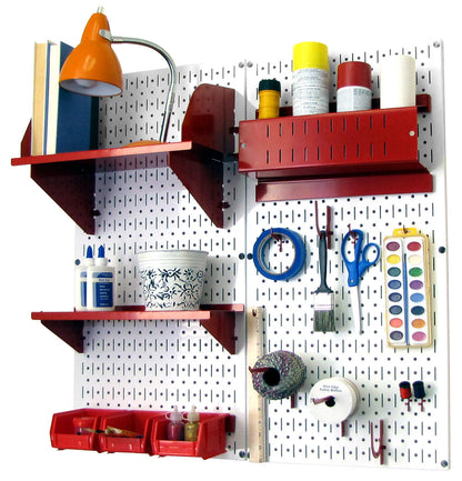 Craft & Hobby Pegboard Organizer Kit - Pegboard With Accessories
