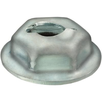 1/8in Hex Washer Thread Cutting Nut Zinc