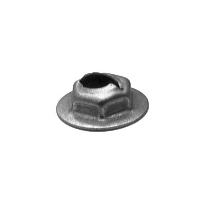 1/4in Hex Washer Thread Cutting Nut Zinc