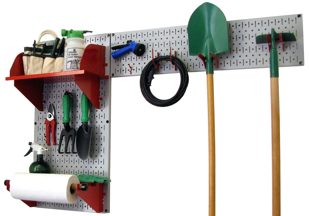 Pegboard Garden Tool Board Organizer Kit - Pegboard with Accessories