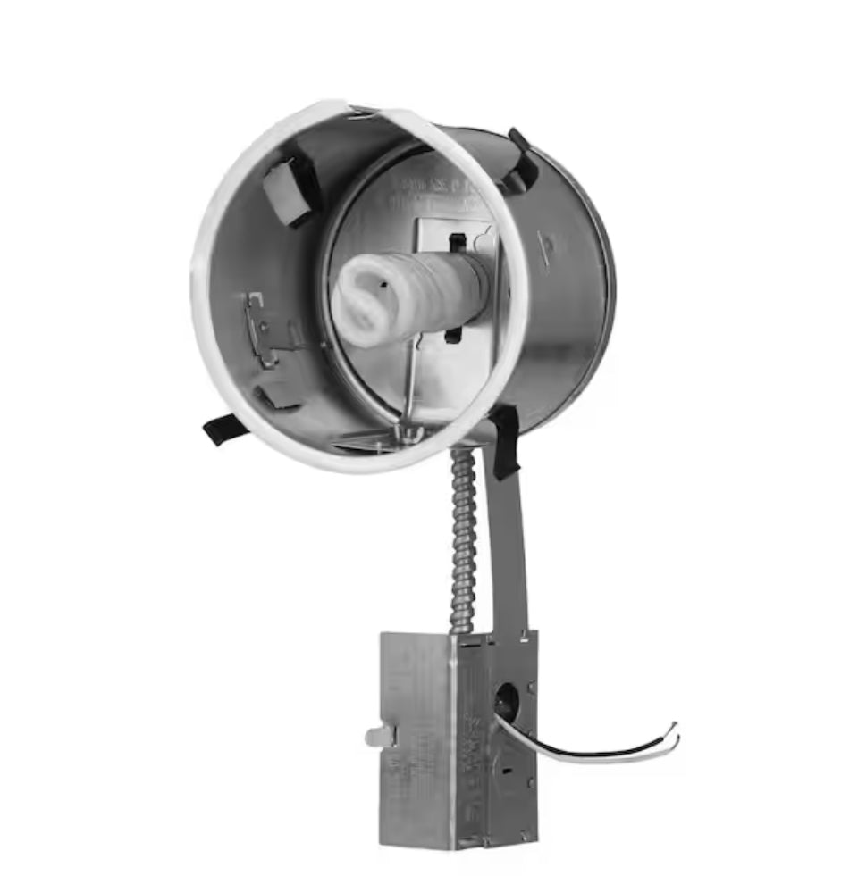 HALO H27 6 in. Aluminum Recessed Lighting Housing for Remodel Shallow Ceiling, Insulation Contact, Air-Tite
