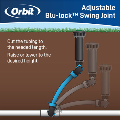 1/2" Blu-Lock x 1/2" MPT Tee 31979