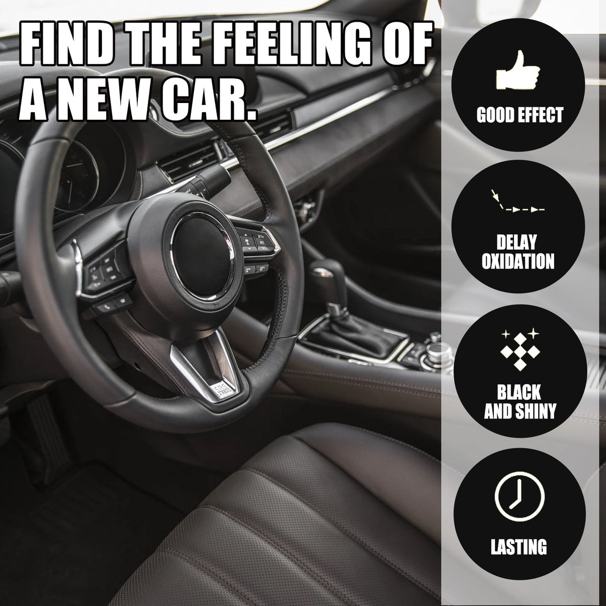 Automotive Plastic Refurbishment Coated Crystal Liquid, Instrument Panel Interior Clean Decontamination Anti-dust Refurbishment Bright Coating Liquid