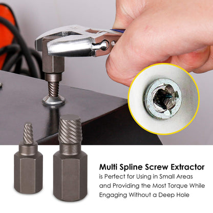 49-Piece Bolt and Screw Extractor Set with Drill Bits for Professional Auto Repair