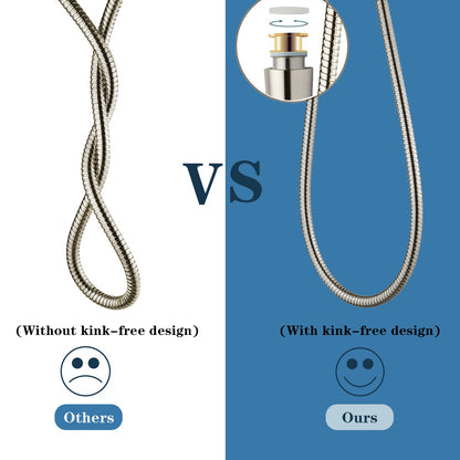 69 Inch Shower Hose For Hand Held Shower Heads,Stainless Steel Kink-Free Hose