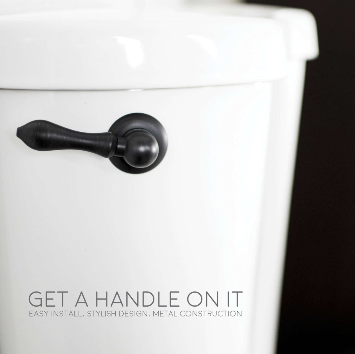 Universal Toilet Flush Replacement Handle (Oil-Rubbed Bronze Finish)