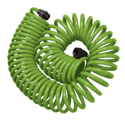 50 Foot Coil Hose with ABS threads and 8 Pattern Nozzle | 27389