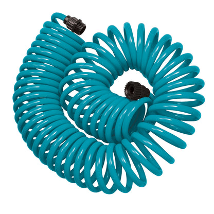 50' Blue Coil Hose w/8-Pattern Plastic Nozzle 27436
