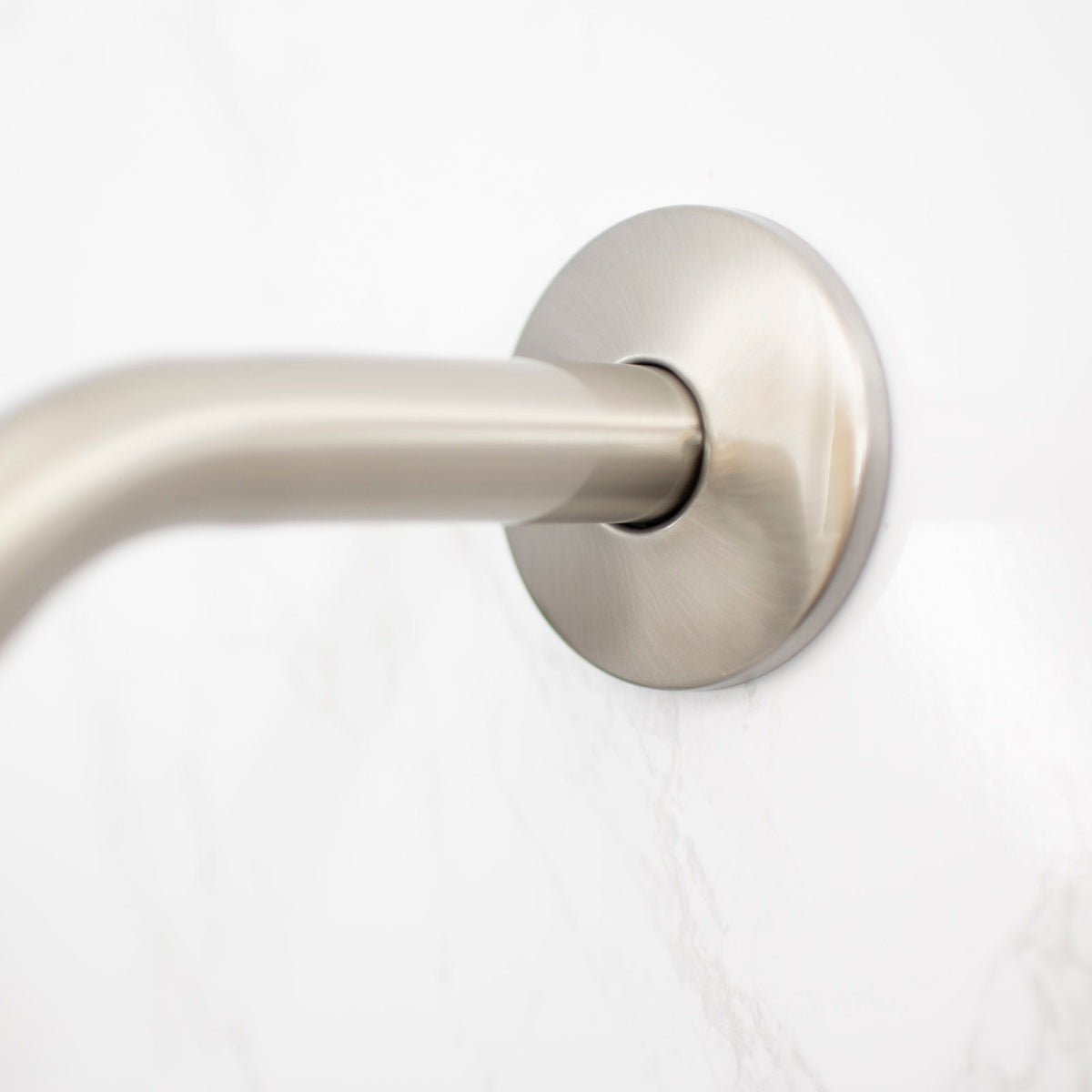 8 in. Stainless Steel Shower Head Extension Arm with Flange (Brushed Nickel Finish)