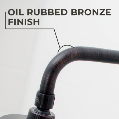 12 in. L-Shaped Shower Head Extension Arm (Oil-Rubbed Bronze Finish)