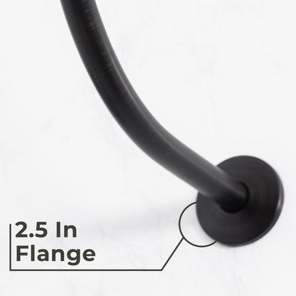 16 in. High-Arc Hook Shower Head Extension Arm (Oil-Rubbed Bronze Finish)