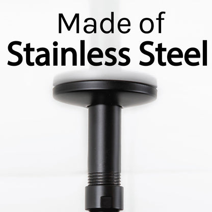 3 in. Shower Arm for Ceiling-Mounted Rainfall Showerhead (Black Finish)