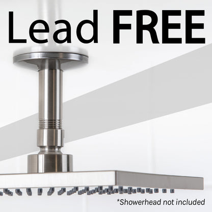 3 in. Shower Arm for Ceiling-Mounted Rainfall Showerhead (Brushed Nickel Finish)