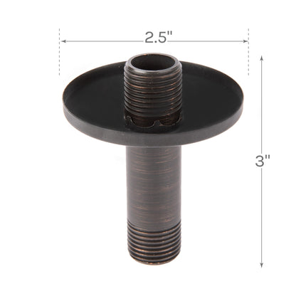 3 in. Shower Arm for Ceiling-Mounted Rainfall Showerhead (Oil-Rubbed Bronze Finish)