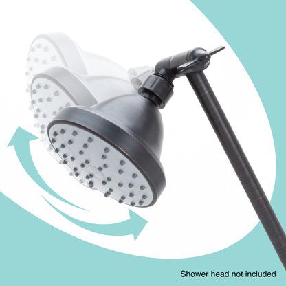10 in. Solid Brass Shower Head Extension Arm (Oil-Rubbed Bronze Finish)