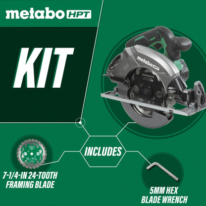Metabo HPT C3607DAQ4M 36V MultiVolt Brushless 7-1/4-in Circular Saw (Tool Body Only)