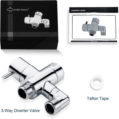 Brass Shower Arm Diverter Valve for Handheld and Fixed Shower Heads
