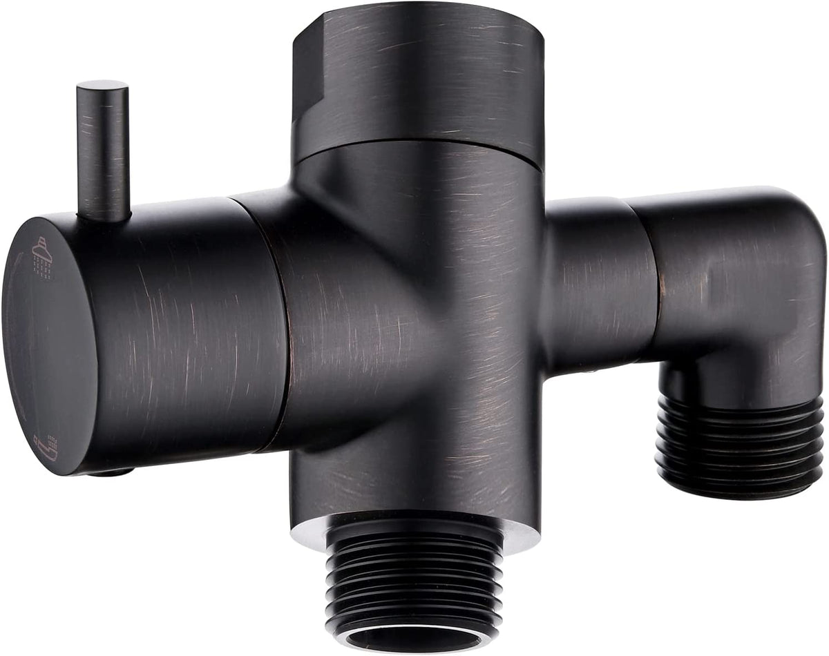 Brass Shower Arm Diverter Valve for Handheld and Fixed Shower Heads