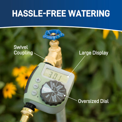 One Outlet Single-Dial Hose Faucet Timer 62056