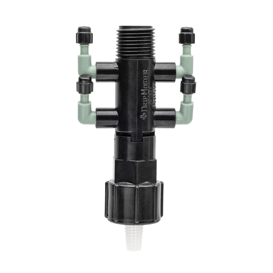 1/2" FPT x MPT x 1/4" Barb 4-Port Drip Manifold 67060