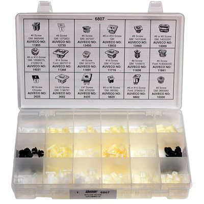 251 Piece Nylon Nut/Grommet Assortment