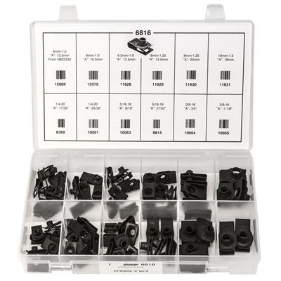 70 Piece Extruded U Nut Assortment