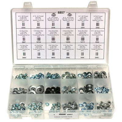 227 Piece Thread Cutting & Washer Lock Nut Assortment